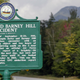 A sign marks the spot where the Hills claim to have been abducted.